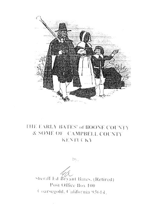 Title details for The Bates' of Boone (and Campbell) Counties, Kentucky by Ed Bryant Bates - Available